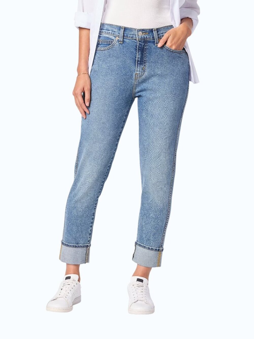 Levi Strauss Signature Vintage Mid-Rise Boyfriend Jeans - Size 12